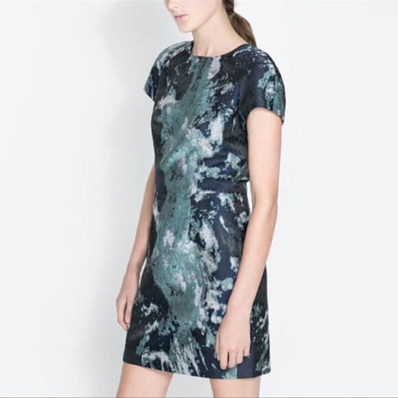 Zara Marble mini dress Sz- Xs - Picture 1 of 11